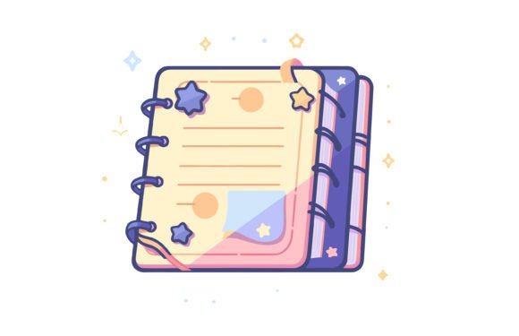 Capture the Nostalgia of September: The Back to School Notebook Illustration