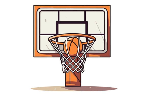 Illustration Basketball Basketboard: A Dynamic Asset for Modern Design