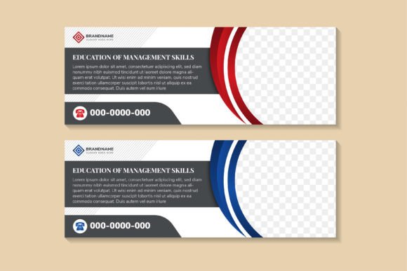 Modern Design with a Management Skill Horizontal Banner