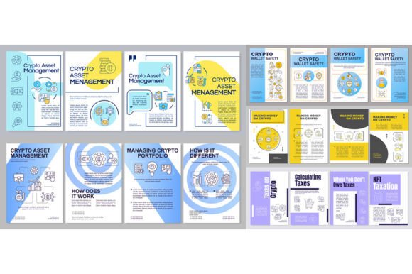 Modern Finance Visuals: Making Money Brochure Template Set