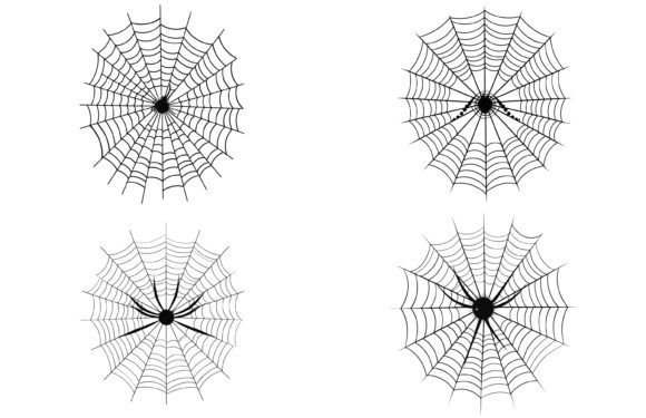 Spiders Cobweb Silhouette: The Ultimate Halloween Icon Asset