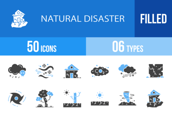 Visualizing Crisis: The 50 Natural Disaster Icon Set